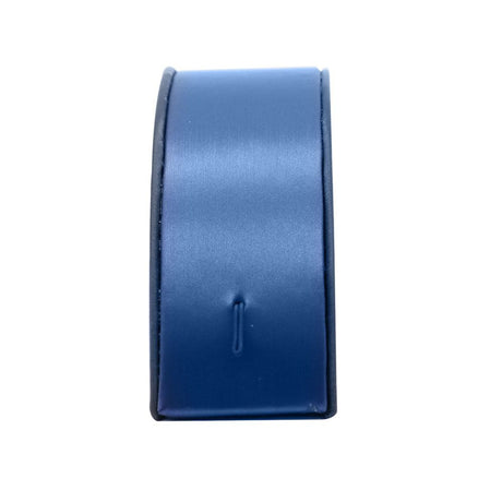 Blue & Black Leatherette Half Moon Jewelry Bracelet / Watch Display