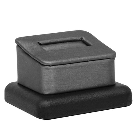 Steel Faux Leather Trim Ring Display with 1-Slot