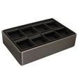 Steel Grey Leatherette Jewelry Earring Display Tray 