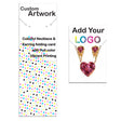  Gloss White Folding Necklace / Earring Card 2" x 6"