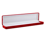 Red Flocked Velour Jewelry Bracelet Boxes