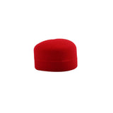 Red Flocked Velour Heart Shaped Jewelry Ring Boxes
