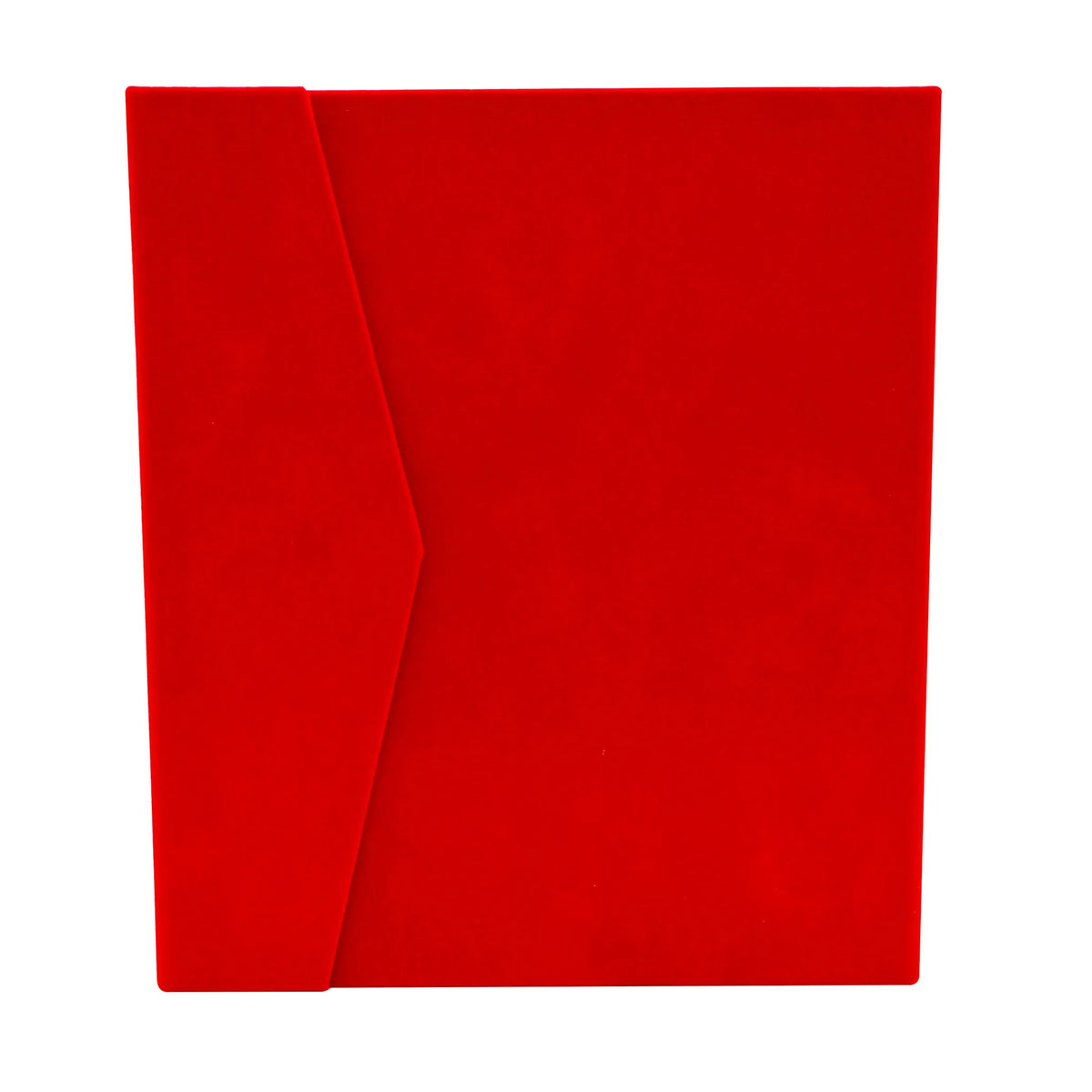 Red Velvet Tri-Fold Necklace & Earring Presentation Box