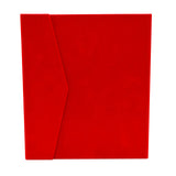 Red Velvet Tri-Fold Necklace & Earring Presentation Box