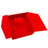 Red Velvet Tri-Fold Necklace & Earring Presentation Box