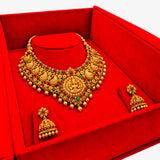 Large Red Velvet Tri-Fold Necklace & Earring Presentation Box