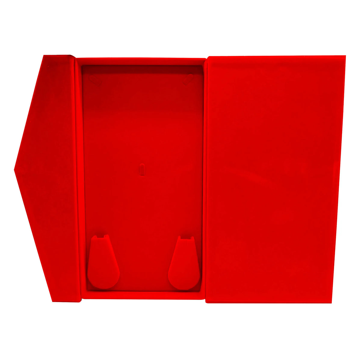 Red Velvet Tri-Fold Long Necklace & Earring Presentation Box