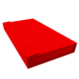 Red Velvet Tri-Fold Long Necklace & Earring Presentation Box