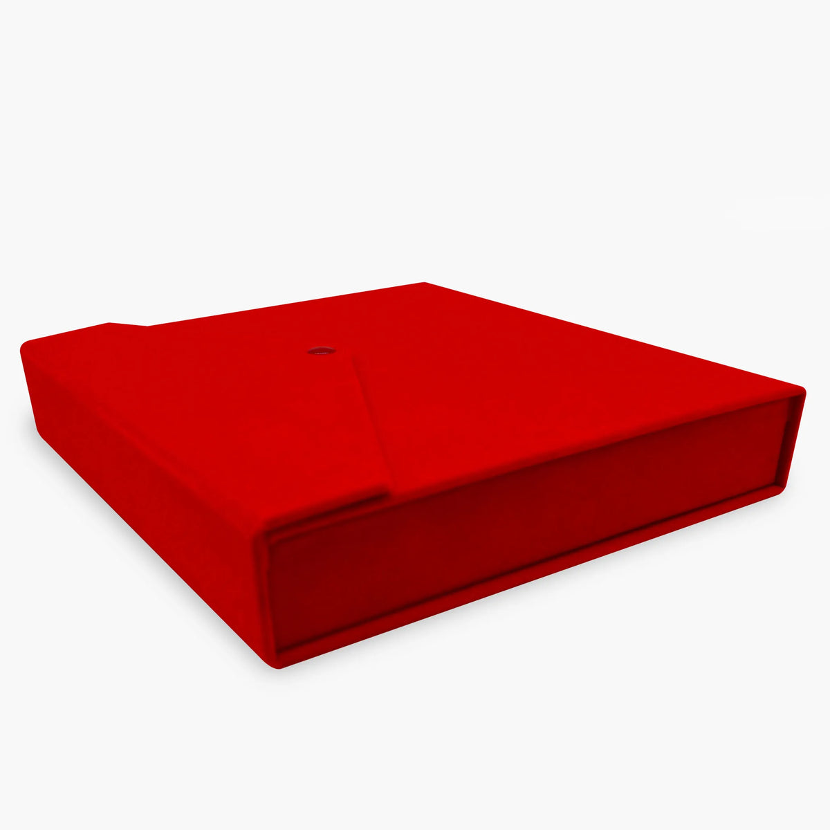 Large Red Velvet Tri-Fold Necklace & Earring Presentation Box – 9.5" × 10"