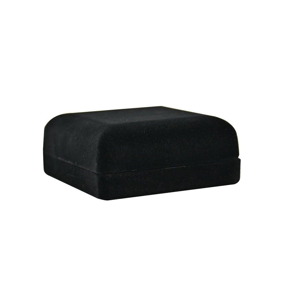 Black Flocked Velour Jewelry Watch Boxes