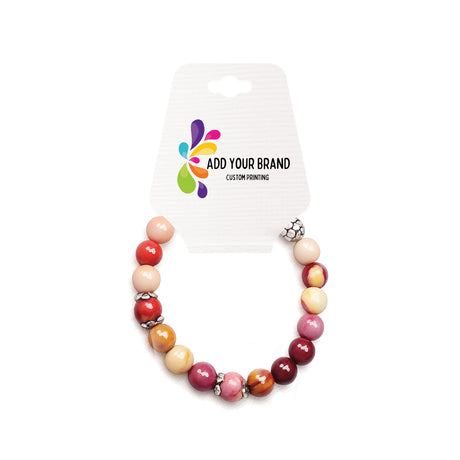 Folding Bracelet & Necklace Cards 2-1/2" x 5" | Woven White Linen | Folds to 2-1/2" x 2-1/2"