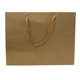 Glossy Gold  Euro Tote Gift Shopping Bags, 9-1/2" x 3-3/4" x 7-1/2"