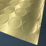 Gold Foil Custom Printed Stickers / Labels 1.5" x 1.5"