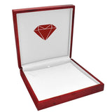 Red Rosewood Jewelry Necklace / Chain Gift Packaging Boxes