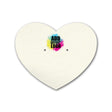 Ivory Heart Earring Card  2-1/2" x 2-1/6"