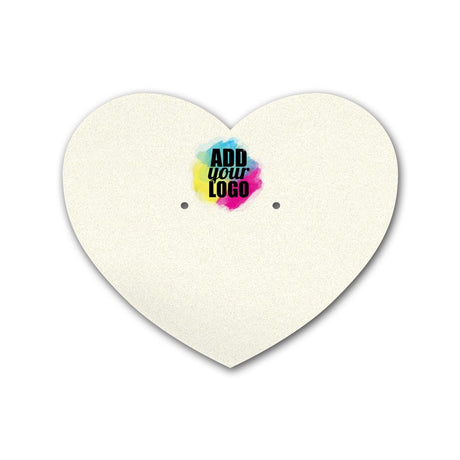 Ivory Heart Earring Card  2-1/2" x 2-1/6"