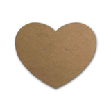 Kraft Heart Earring Card  2-1/2" x 2-1/6"