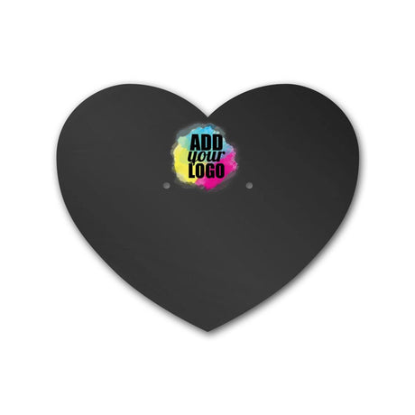 Matte Black Heart Earring Card  2-1/2" x 2-1/6"