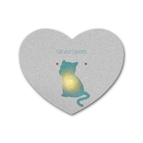  Matte Grey Heart Earring Card  2-1/2" x 2-1/6"