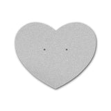  Matte Grey Heart Earring Card  2-1/2" x 2-1/6"
