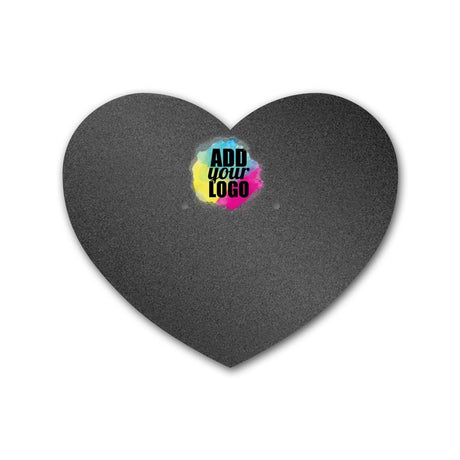 Shimmer Black Heart Earring Card  2-1/2" x 2-1/6"