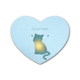 Shimmer Light Blue Heart Earring Card  2-1/2" x 2-1/6"