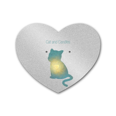 Shimmer Silver Heart Earring Card  2-1/2" x 2-1/6"