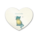Shimmer White Gold Heart Earring Card  2-1/2" x 2-1/6"