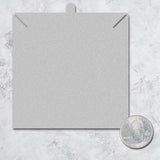 Matte Grey Necklace 3-2/5" x 3-2/5"