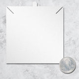 Shimmer White Necklace 3-2/5" x 3-2/5"