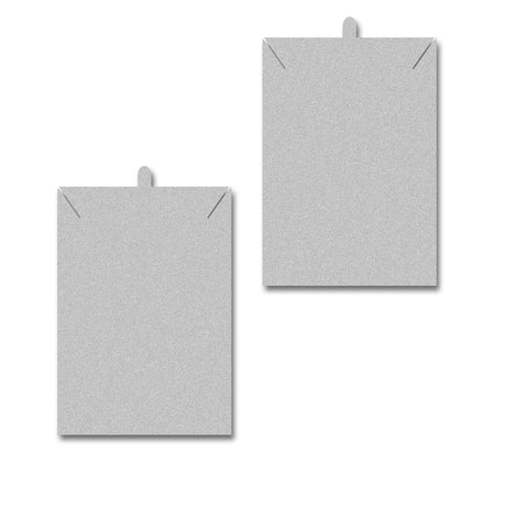 Matte Grey Necklace 2" x 3"