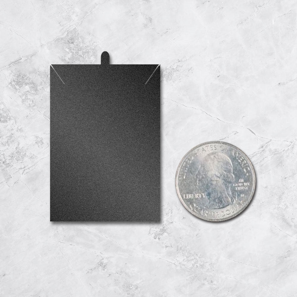 Shimmer Black Necklace 2" x 3"