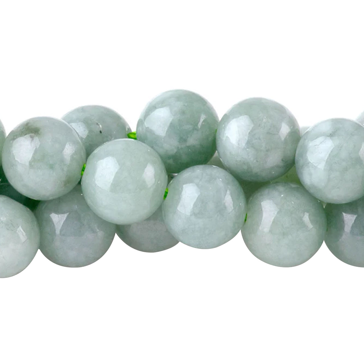 Jadeite Jade 6mm Round Beads – Soft Green – 15–16 Inch Strand