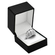 Black Premium Textured Jewelry Ring Gift Packaging Boxes