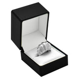 Black Premium Textured Jewelry Ring Gift Packaging Boxes