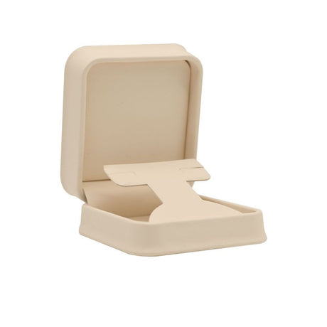 Cream Leatherette Jewelry T Insert Earring Boxes 