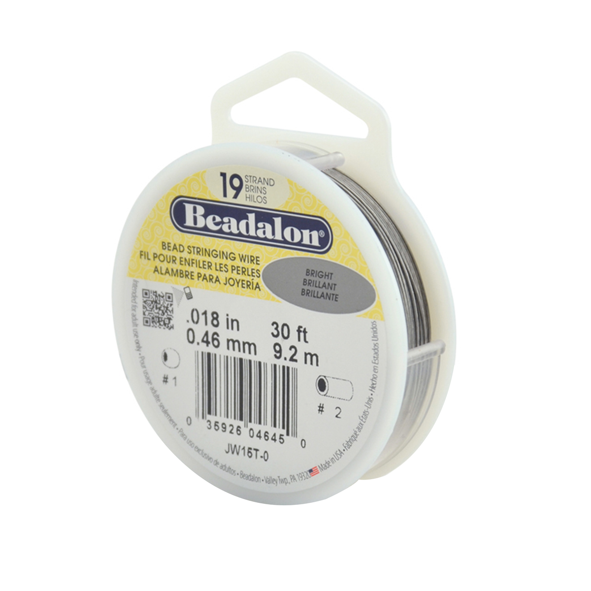 19-Strand Bead Stringing Wire .018