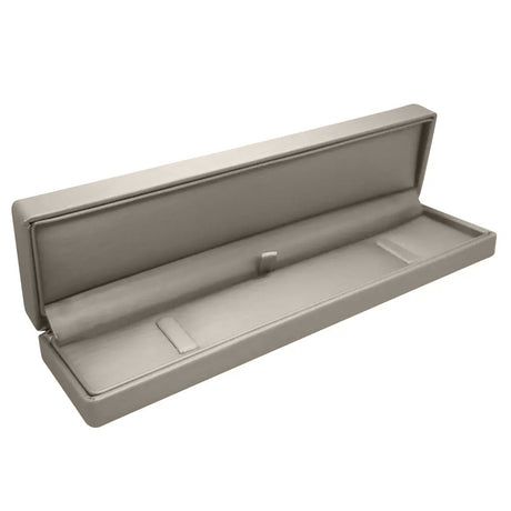 Silver Luna Leatherette Jewelry Bracelet / Watch Gift Boxes 