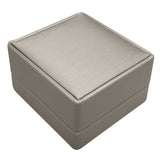 Luxury Silver Luna Leatherette Jewelry Pendant Gift Boxes 