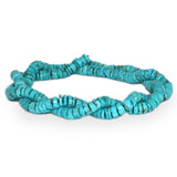 Kingman Turquoise Heishi Rondelle Beads – Zachery Treated | Arizona Turquoise | Jewelry Designer Grade