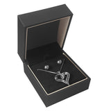 Midnight Black Velvet Pendant/Earring Box