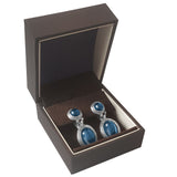 Mahogany Brown Velvet Pendant/Earring Box