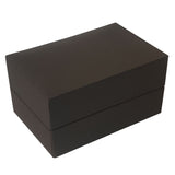 Mahogany Brown Dual Ring Box 