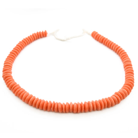 Krobo Glass Beads 15x5mm – Authentic Handmade African Trade Beads