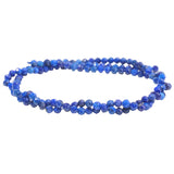Lapis Lazuli Faceted Round Beads 3mm | Natural Pakistan Gemstone Strand