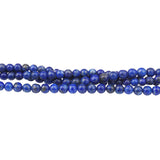 Lapis Lazuli Round Beads 4mm A Grade | Natural Gemstone Strand