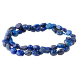 Lapis Lazuli Pebble Beads 7x9-8x10mm A Grade | Natural Gemstone Strand