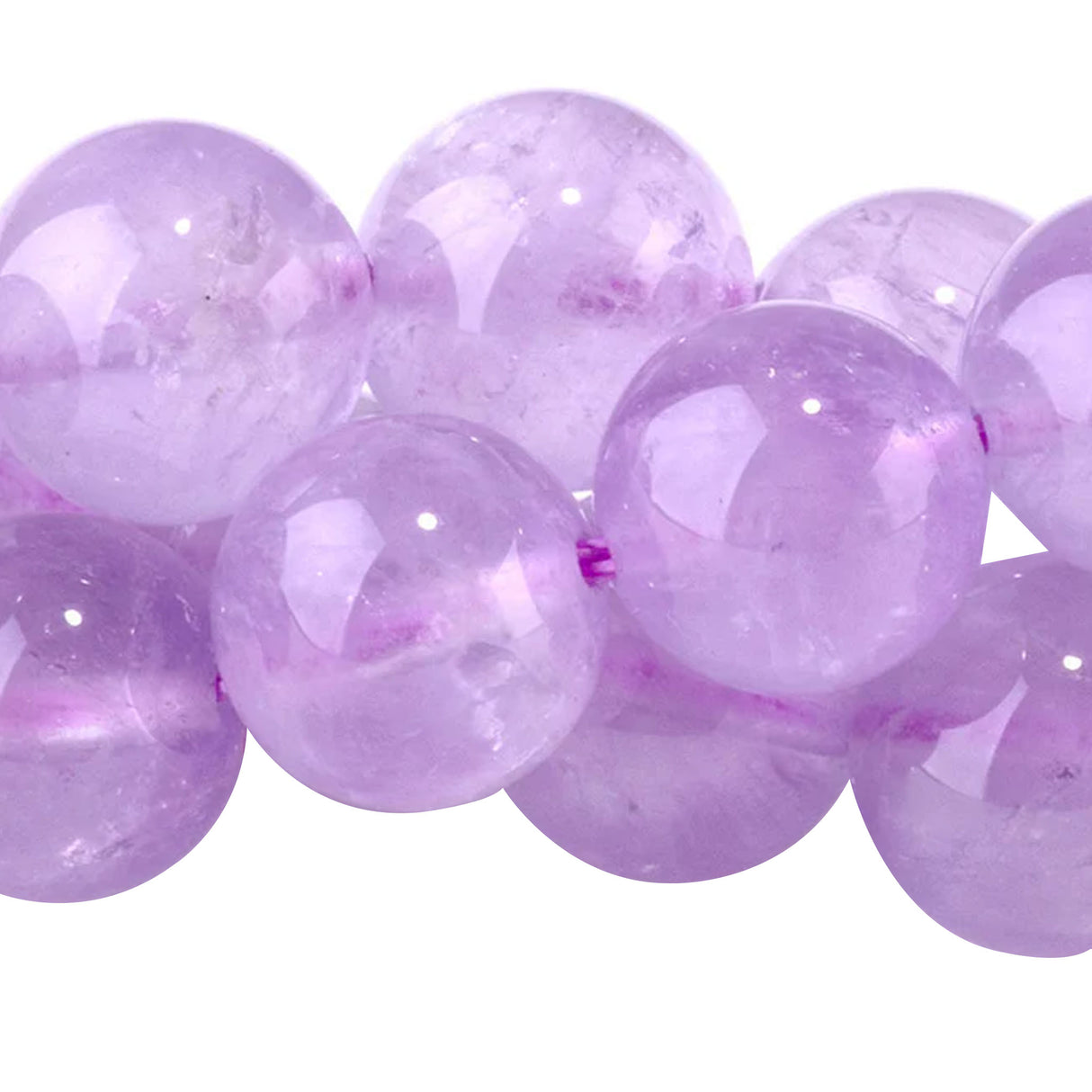 AAA Grade Lavender Amethyst Beads 10mm Round – 15" Strand