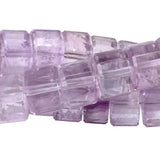 Lavender Amethyst Banded Faceted Tyre Beads 8mm – 15" Strand
