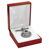 Red Leatherette, Gold Trim, Jewelry Earring / Pendant Box
